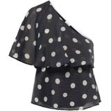 JDY Top 'JDYFAY'  zwart / wit