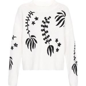 IZIA Oversized trui  zwart / wit