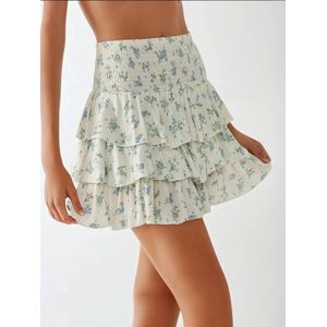 Hiccup Rok  blauw / duifblauw / groen / wit