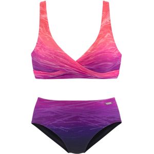 Look - Beugelbikini - Marine/Pink - Polyamide