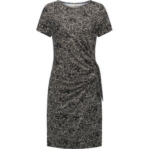 Ragwear Jurk 'Knotta'  zwart / wit