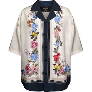 SikSilk Overhemd  ecru / lichtblauw / grasgroen / lichtrood