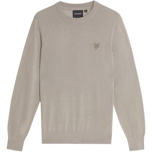 Lyle & Scott Trui 'Tonal Eagle'  greige