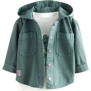 Next Shirt  groen / petrol / zwart / wit