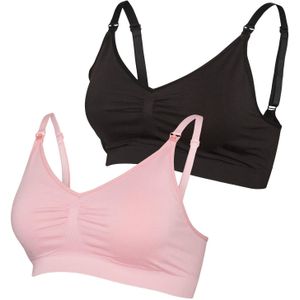 MAMALICIOUS Voedingsbh 'MLIlja'  rosa / zwart