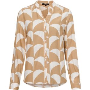 Blouse - Lange Mouw - Viscose - All-over Patroon - Normale Pasvorm