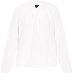 DreiMaster - Classic Look - Blouse - Wit - Lange Mouw