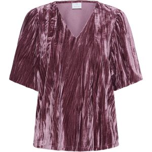 Kaffe - KAElva - Blouseshirt - Donkerroze - Gerecycled Materiaal