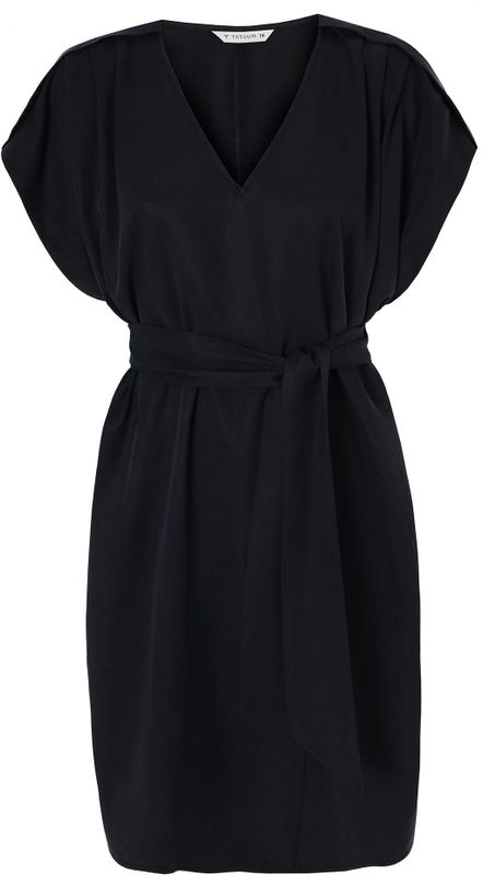 Tatuum - Ovita - Damesjurk - Marineblauw - Korte Mouwen - V-hals