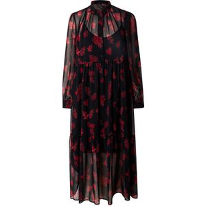 Sisley Jurk  rood / zwart / wit