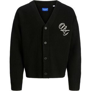 Jack & Jones Junior Gebreid vest  zwart / wit