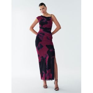 BWLDR Jurk 'Chelsea'  marine / donkerroze