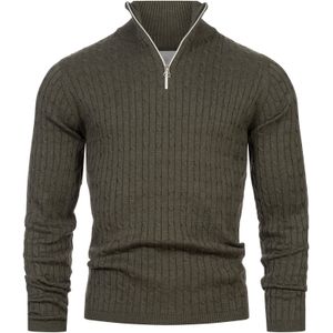 Kronstadt Trui 'Cable'  kaki
