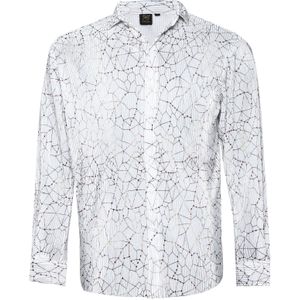 Campus Sutra Overhemd 'Zavannah'  zwart / wit