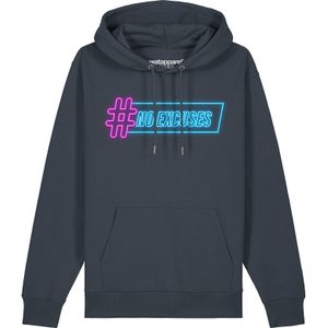 Watapparel Sweatshirt ' No Excuses '  neonblauw / antraciet / neonlila