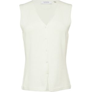 comma casual identity Gebreide bodywarmer  wit