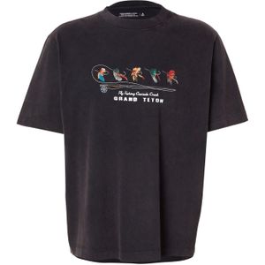 Abercrombie & Fitch Shirt 'COUNTRYSIDE'  groen / rood / zwart / wit