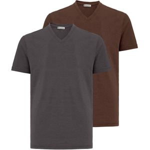 Dandalo Shirt  bruin / grijs