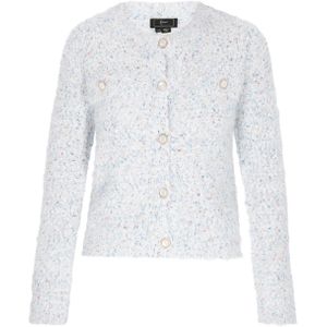 faina Gebreid vest  blauw / rood / wit