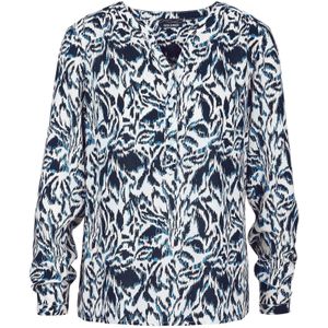 Goldner Blouse  blauw / marine / wit