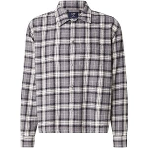 GAP Overhemd  grijs / antraciet / wit