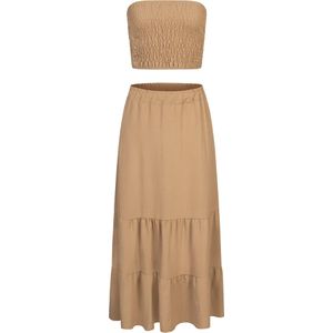 Cloud5ive - Kostuum - Camel - 2-delig - 3/4 Lengte - Mouwloos