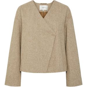 YAS Tussenjas 'YASSPRING'  crème / lichtbruin