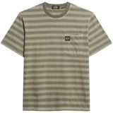 Superdry - Textured Stripe Pocket T-shirt - Katoen - Zwart
