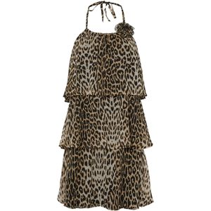 Pcclara - Korte Jurk - Gelaagde Jurk - Mouwloos - Halter