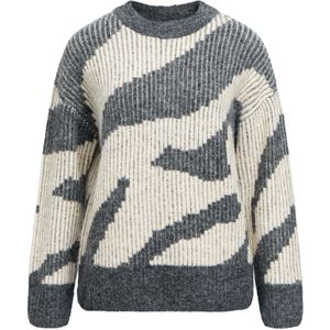 OBJECT Trui 'OBJLeylo'  grijs / wit