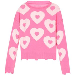 faina Trui  pink / lichtroze / parelwit