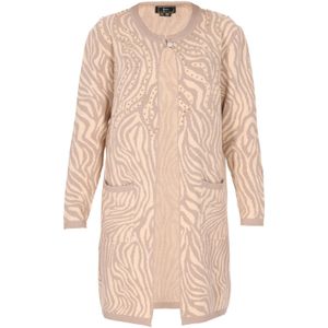 faina Gebreid vest  beige / chamois