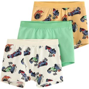 Lindex Onderbroek 'Racer'  geel / lichtgroen / rood / wit