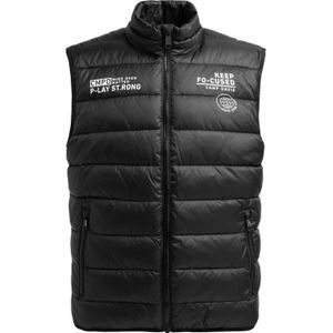 CAMP DAVID Bodywarmer  zwart / wit