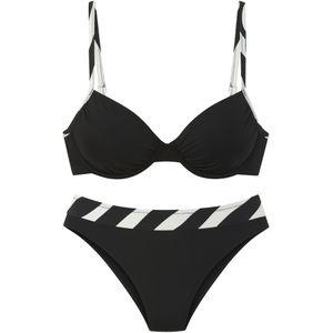 Look - Beugelbikini - Zwart - Met Beugel - Verwijderbare Softcups