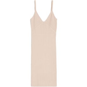 Bershka Gebreide jurk  beige