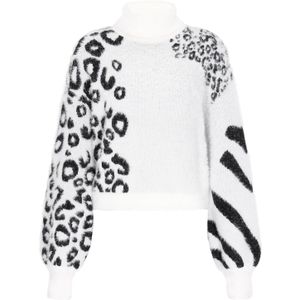 myMo - ROCKS - Trui - Zwart / Offwhite - Col