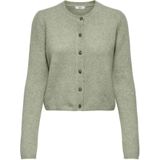 JDY Gebreid vest 'JDYCHLOE'  groen gemêleerd