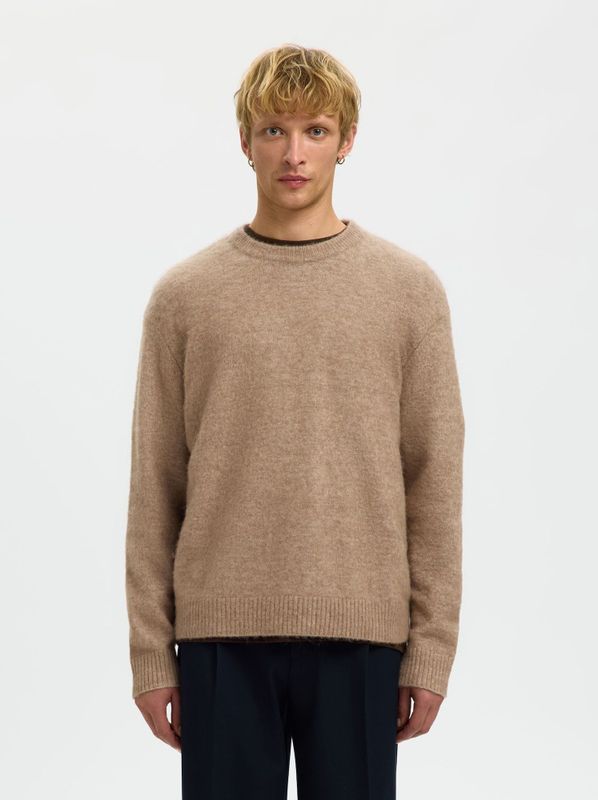 Gebreide Trui - Relaxed Fit - Ronde Hals - Lange Mouwen