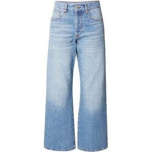 TOPSHOP - Jeans - Blauw - Wide Leg - Mid Waist
