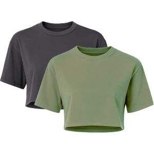 C&City Shirt  donkergrijs / kaki