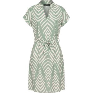Cloud5ive Jurk  beige / donkergroen