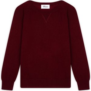 JUST CASHMERE Trui 'Helen'  wijnrood