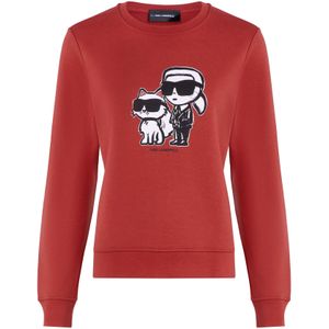 Karl Lagerfeld Sweatshirt  rood / zwart / wit