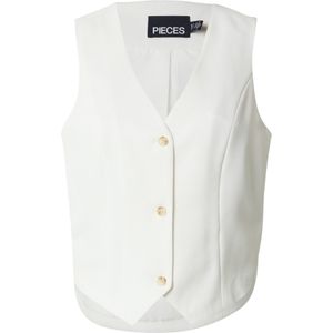PIECES Gilet 'PCLAZZY'  wit