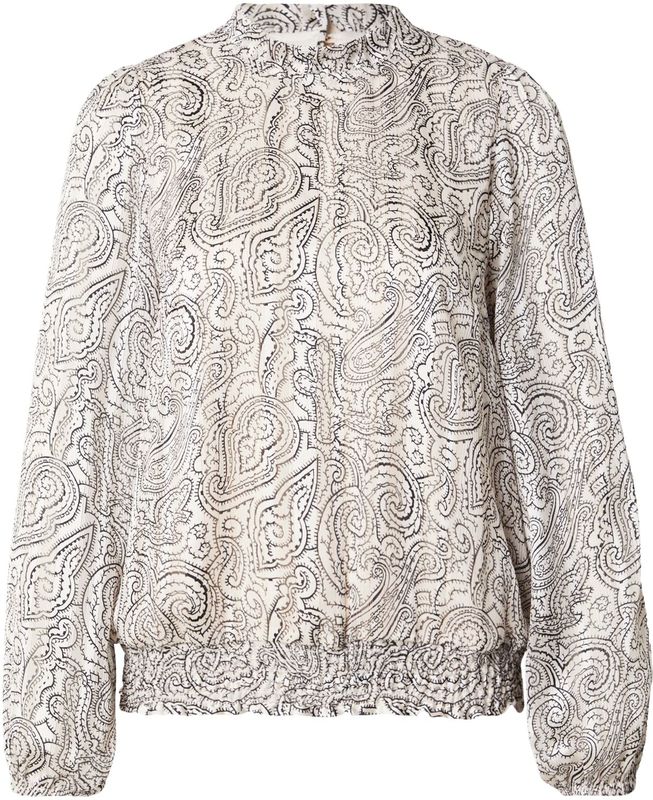 Regular fit blouse met opstaande kraag en paisleymotief