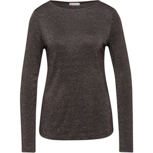 STREET ONE Shirt  donkerbruin
