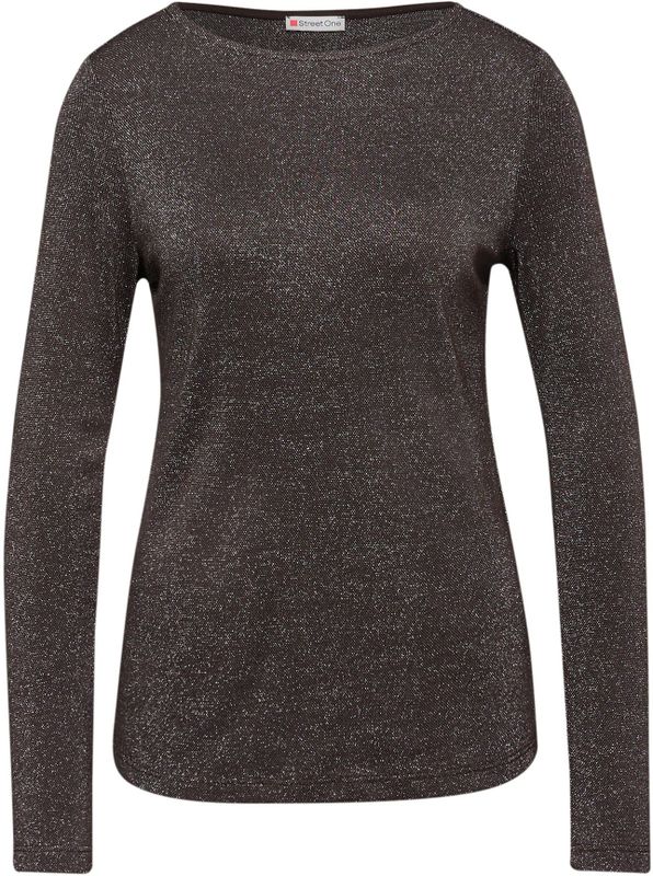 STREET ONE Shirt  donkerbruin