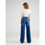 Jeans - Effen - Wide Leg - High Waist - Lang/maxi - Heavy Washed