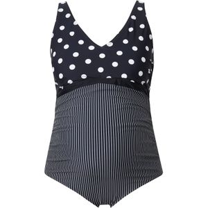 Ulla Popken Badpak  zwart / wit